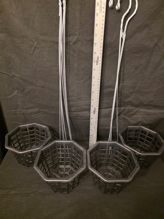 6" hanging Orchid basket (hanger sold seperate)