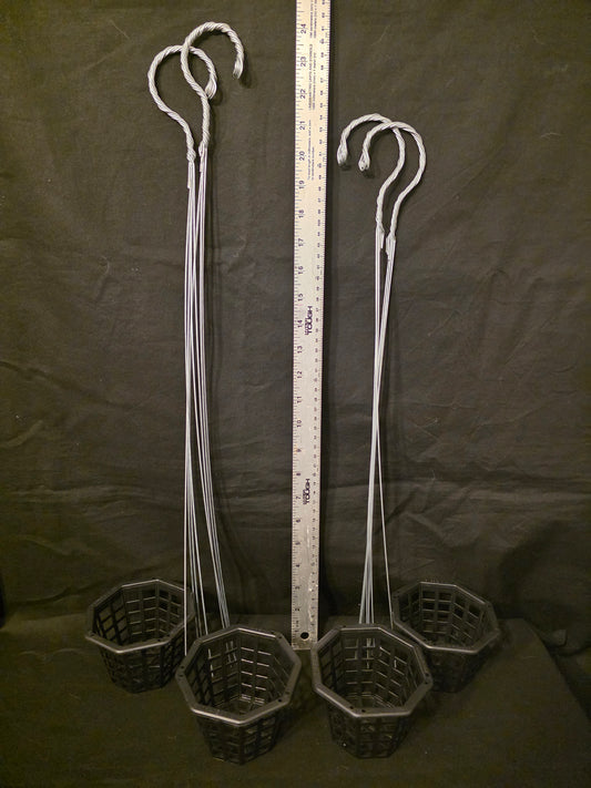 4" hanging Orchid basket (hanger sold seperate)
