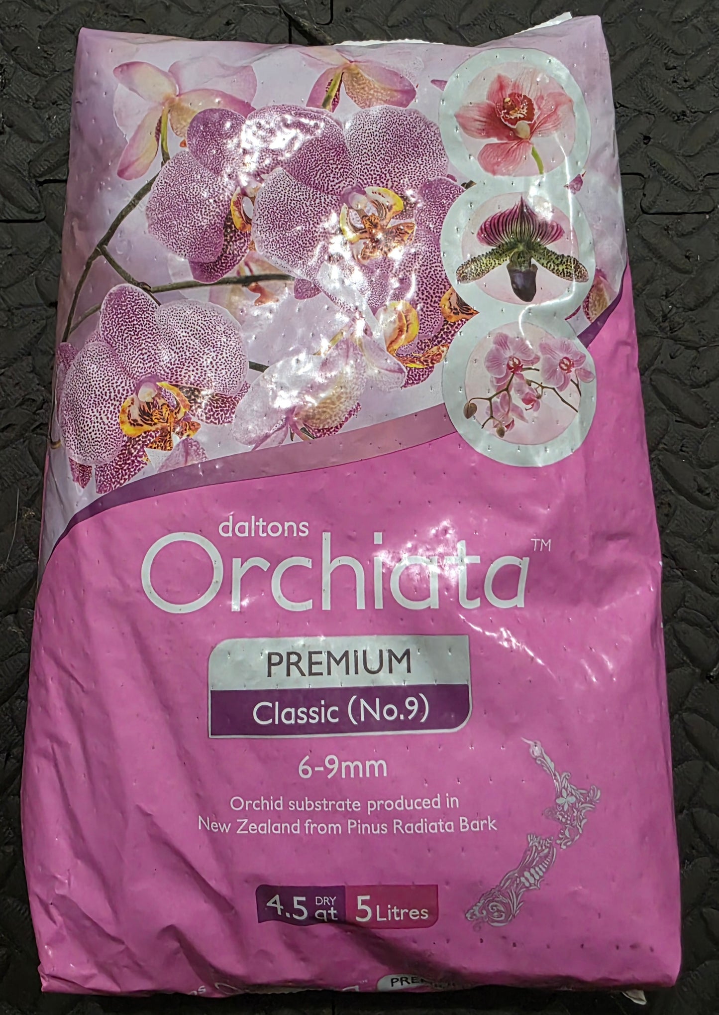 Orchiata Orchid Bark, Premium orchid potting media. 5 Liters Classic - Small 3/8" pieces
